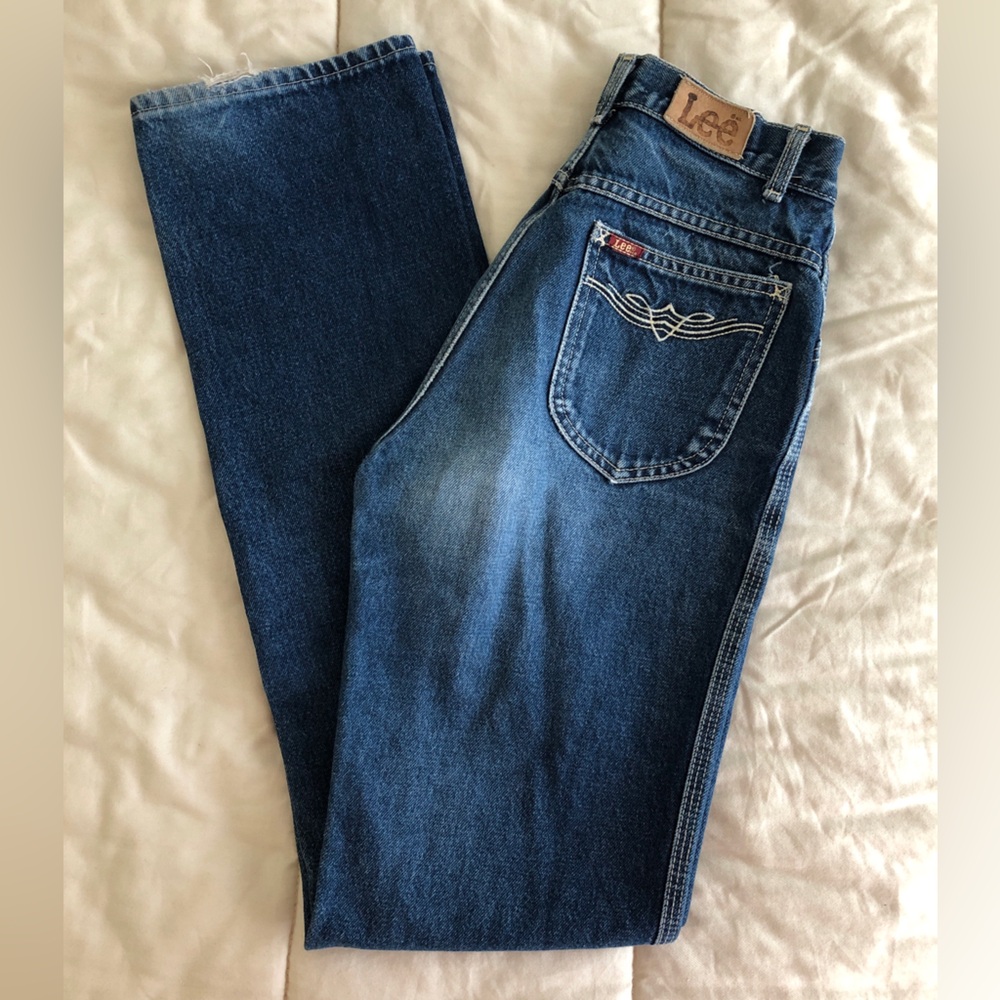 Vintage Lee High Rise Jeans Size 7 (See Description re Size)